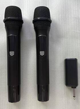 充电无线麦克风专业一拖二家用K歌唱歌话筒2.4G声卡舞台手持话筒