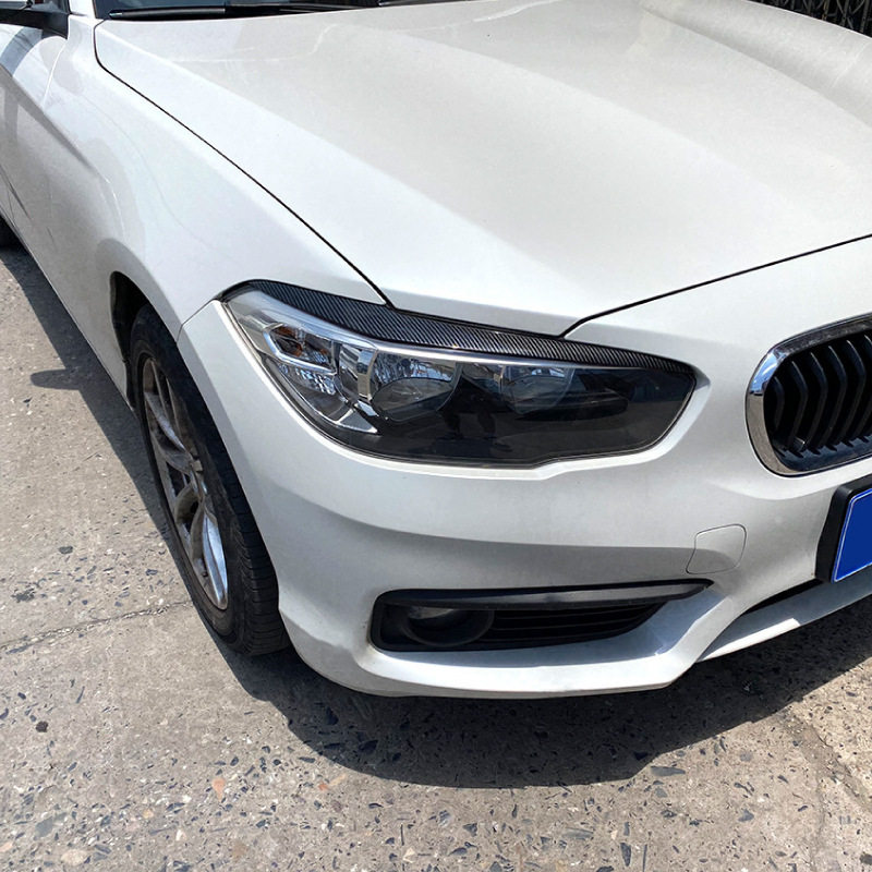 适用宝马1系bmwf20lci15-19款灯眉前大灯车贴外饰跨境改装件