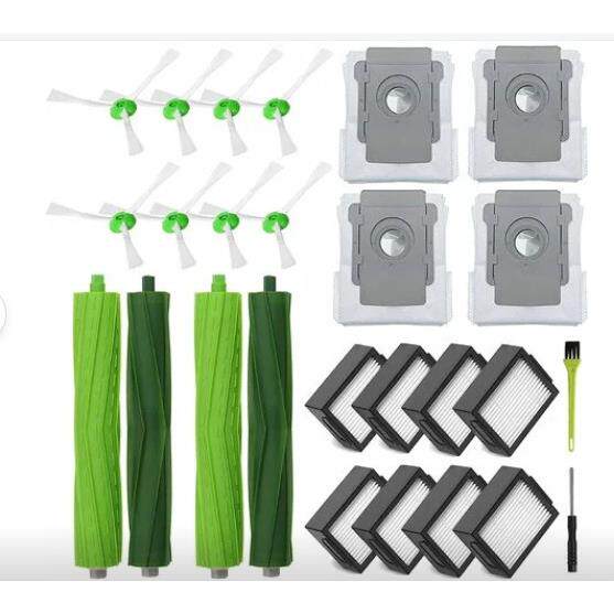 26件套适配iroboti7i7+E5E6系列扫地机配件主刷边刷滤网套装