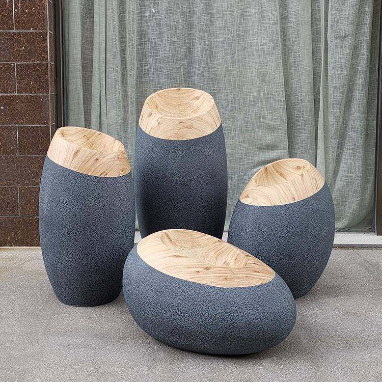 时尚北欧斜口榄瓶木纹玻璃钢落地花瓶软装公司前台酒店花艺摆件,纺织面料/辅料/配套,纺织机械配件,淘宝优惠券,粉丝福利购,淘宝优惠卷