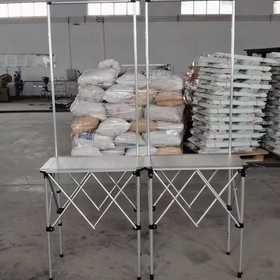 铝合金拉网促销台展示架可折叠便携式摆摊架地推架试吃桌宣传架