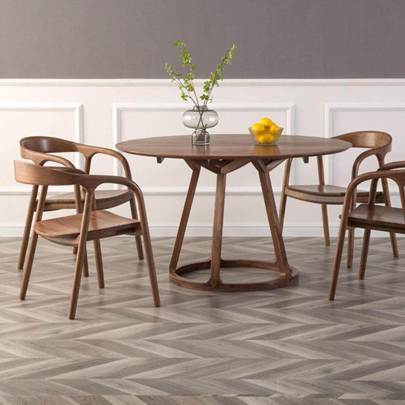 北美黑胡桃木圆餐桌现代新中式圆形饭桌纯实木餐桌椅樱桃木圆桌,纺织面料/辅料/配套,纺织机械配件,淘宝优惠券,粉丝福利购,淘宝优惠卷