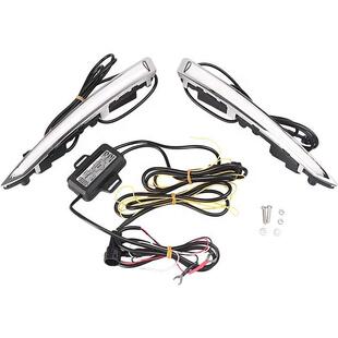 适用于14-17款福特翼虎日行灯前杠导光日行灯LED日间行车灯改装