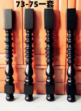 几I1定实木桌腿餐桌腿书腿桌茶腿装饰制柱梳妆台81074腿吧台复古腿中