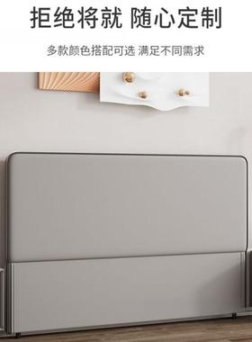 头单买落地法式单AED落床地软包皮床靠背网红新款实木单双人个头