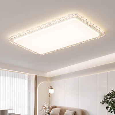 中山灯具客厅新款卧室顶现吸代灯简约大浪OMB漫气全光谱主卧房间