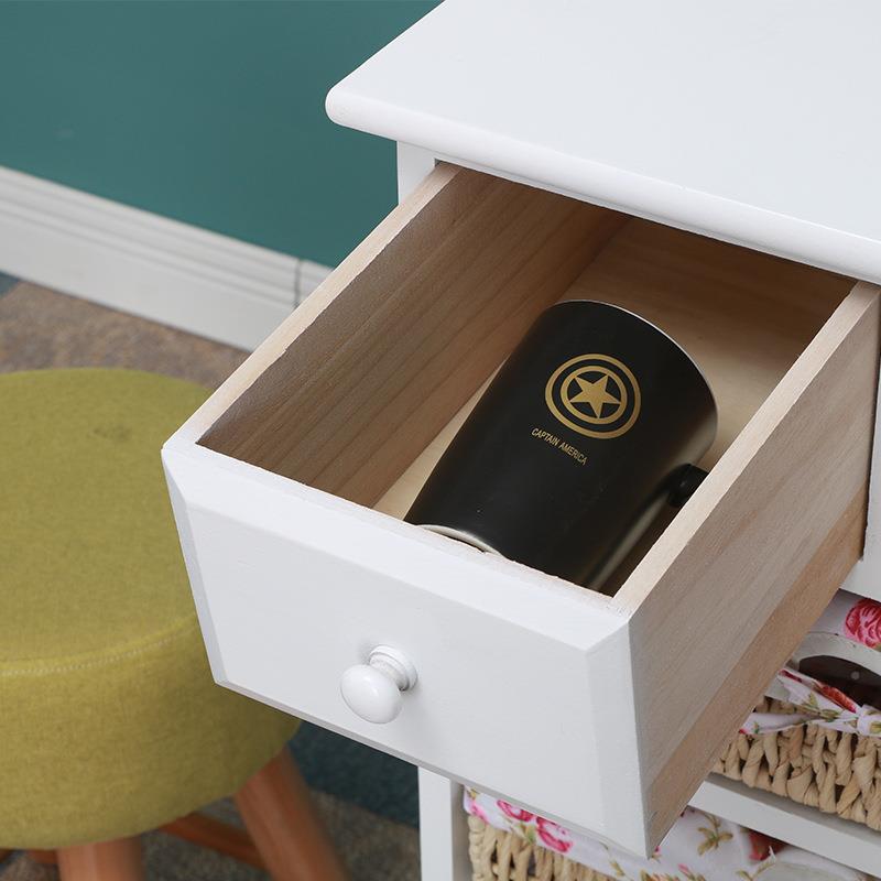 实JXP木代简约物斗柜田园风格储柜卧室客厅收纳现柜饰简易装五七