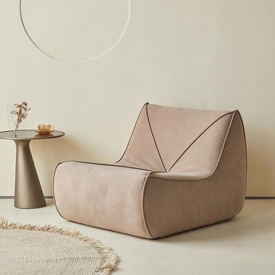 小粽子毛虫21125懒人沙发科技布客厅师毛设计单人休闲椅阳台卧室