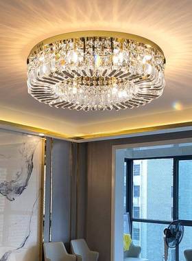轻奢卧MBQE室后水晶吸顶灯法城堡浪漫简约现代客房客厅LD水晶式灯