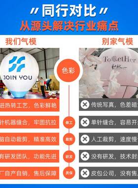 充型气网红热动气球粉火山气模造卡通告爱心广商场FUO活美陈露营