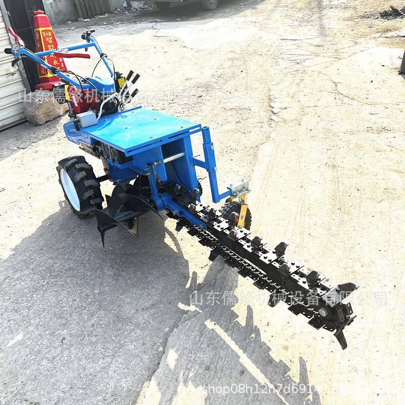 油柴扶YCH挖沟机路边管道链条开开沟机单链条手扶手式槽机