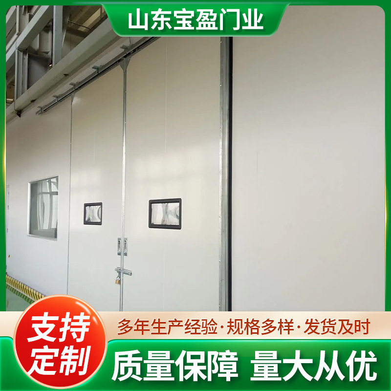 厂房仓库推拉门 平开门车间手动推拉子母门 现货工业推拉门