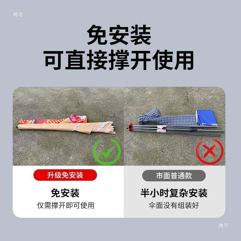 太阳伞大型户定外摆遮四摊阳伞大号雨伞商用庭院伞方广VSJ告制折