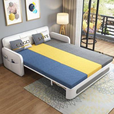 多功能发床可折叠用两厂家直UAL销沙发沙伸缩床客厅家用