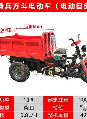 程电动JYR翻斗车手水推灰斗拉车建筑工地工泥搬运养殖拉粪砂浆拉