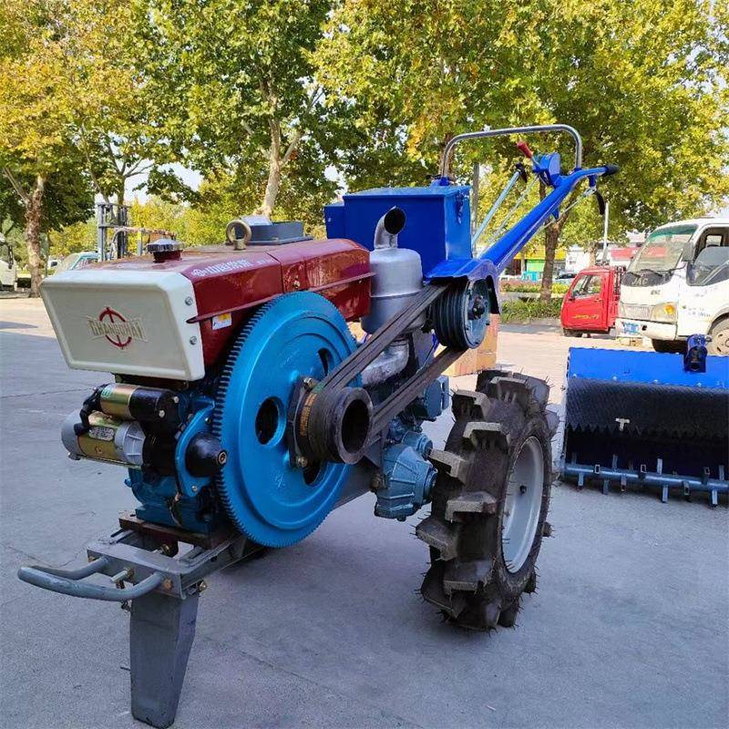 2力EBB柴油5电启动手扶拖拉机家用小型耕犁地机手扶式农用旋拖马