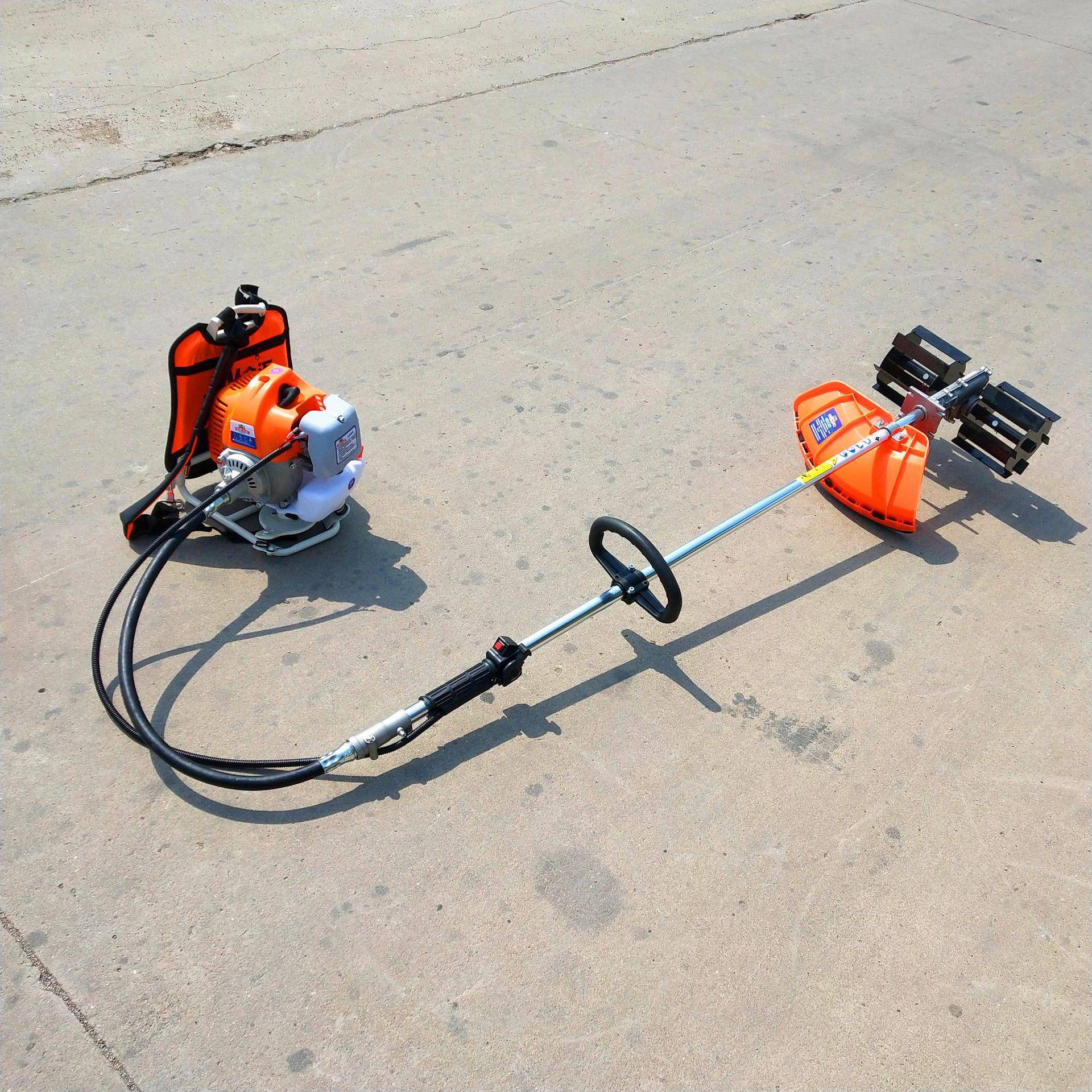 汉汽油新型四冲背程负式锄草农机用武多功能割草机实用轻巧除草机