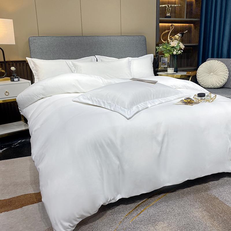 酒店缎四布草民宿件款套白色贡全棉床单宾馆床上用品厂家VBJ直销