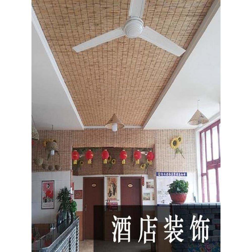 复遮遮光古竹帘门帘草帘阳子窗帘卷卷帘吊顶帘XCQ墙面装饰大芦苇