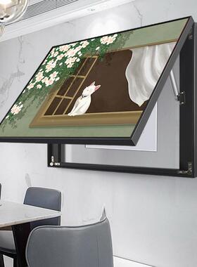 2关25新款猫咪闸小清新电表箱装饰TNE画开总电源挂画可推拉遮盖0