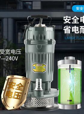 升水泵V220V/潜380家用1寸2寸3贝62430寸4寸农用抽水泵高扬程清水泵