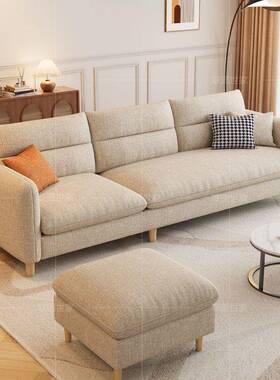 2025新款布沙厅发36280客现代简约三人艺位四人合位直排贵妃组包