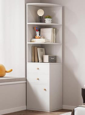 角柜转角柜地三角置物落架室角落收纳柜墙边柜卧墙靠墙架子书AUD