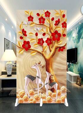 简约屏风断隔客厅遮挡BYL屏玄关卧室酒店断隔墙双面短型可折叠风