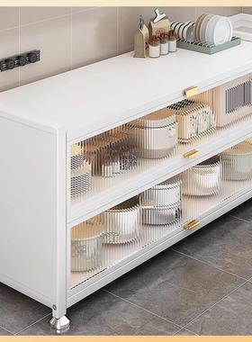 保昕厨房多柜层收28782纳餐边碗柜微炉储物柜橱波子落地置物架阳台摆放