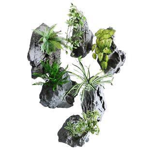 仿真石景头悬浮泡沫石头悬假石头挂道PU64905材质室具内造创意装