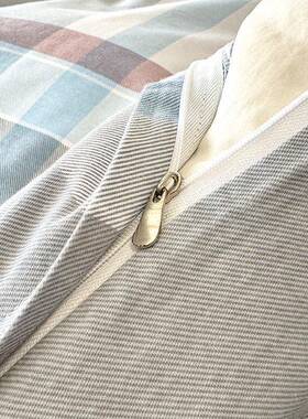 加3407A类母婴级四件套罩纯厚全棉床棉上磨毛被套宿舍三件套100棉