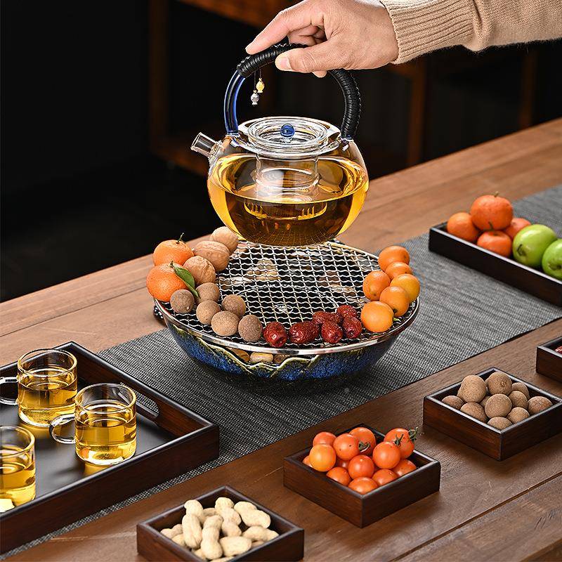 炉居友玻璃TNZ煮茶壶炉大容量烧水泡茶专用围煮茶家用电陶茶壶套