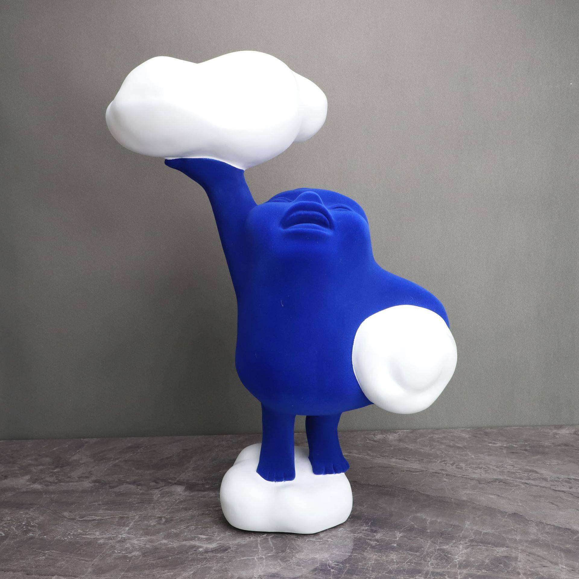 人6921欧式脂云朵样板房售品楼部卧室客厅树电视柜桌面玄关饰摆件