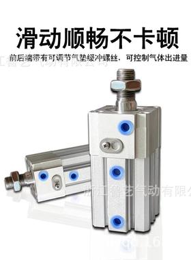 SMC型带A锁薄气缸CLQB/CDLQB25/CLQ32/040-25-32-40型-LDY50-63-8