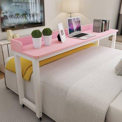 QYA台跨床桌床可动电脑桌床边移懒人上书桌简易写字家用卧室多功