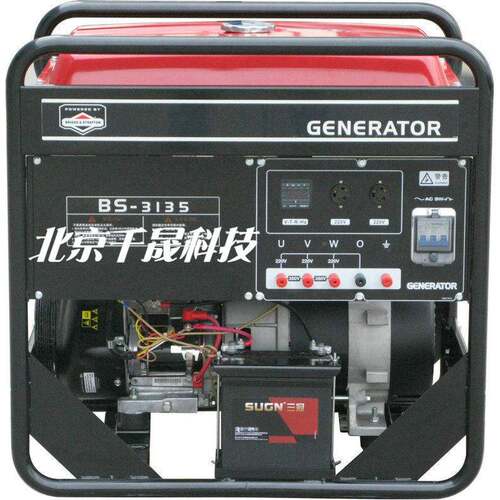 10KWBS3135电启动双HPC缸发电机380车载型百通汽油力发电机V汽