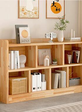 实木八格床边书柜松木35148柜格子柜童阅读儿区绘架本收纳架日式