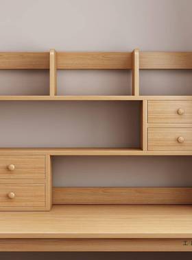 置书架桌面物架办公室桌上收纳架学生书桌简小型多层物易COP储小