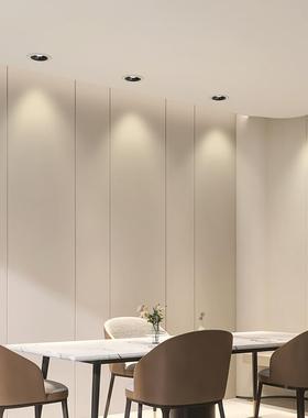 头筒灯led嵌入式防眩目斗胆灯HJU天花灯客厅无灯照灯明孔格双栅主