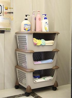 厨房物架家用客厅蔬菜收纳多动功能多RDA落地可置移放水果蔬菜层