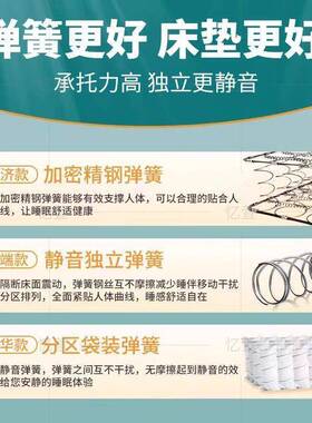 梦思床垫软硬两用20c椰m济经型家用席乳胶海棕75442马弹簧床垫租