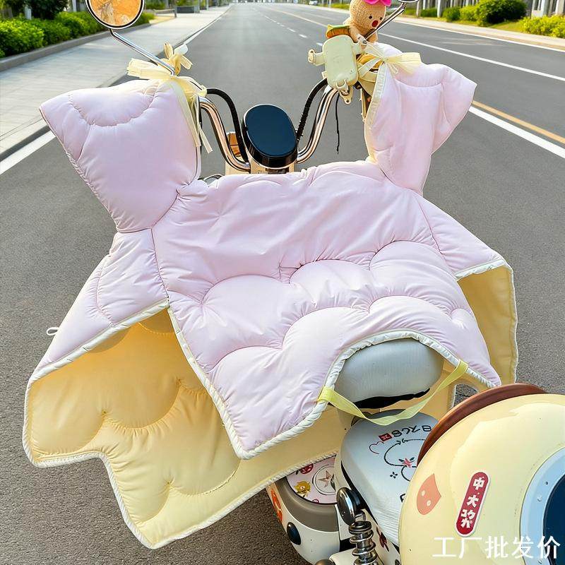 小红书爆款颜值配色电瓶车防风被