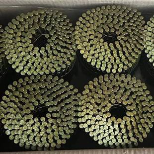 墩木托包装用圆头小钉帽卷钉光杆环纹气螺纹2.4*动螺纹脚卷钉枪子