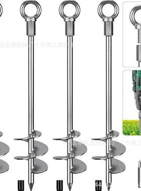螺旋地锚螺旋地钉螺旋地钻固定地锚铁电镀18