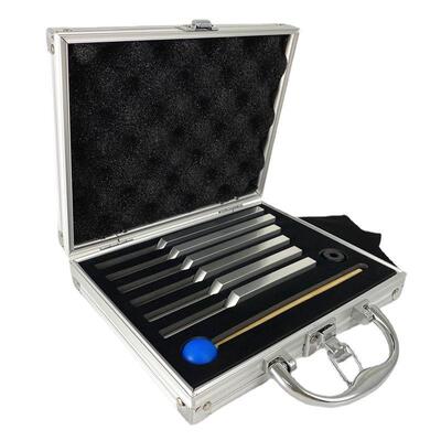 六只铝合金瑜伽音叉组UT396RE417MI528FA639SOL741LA852