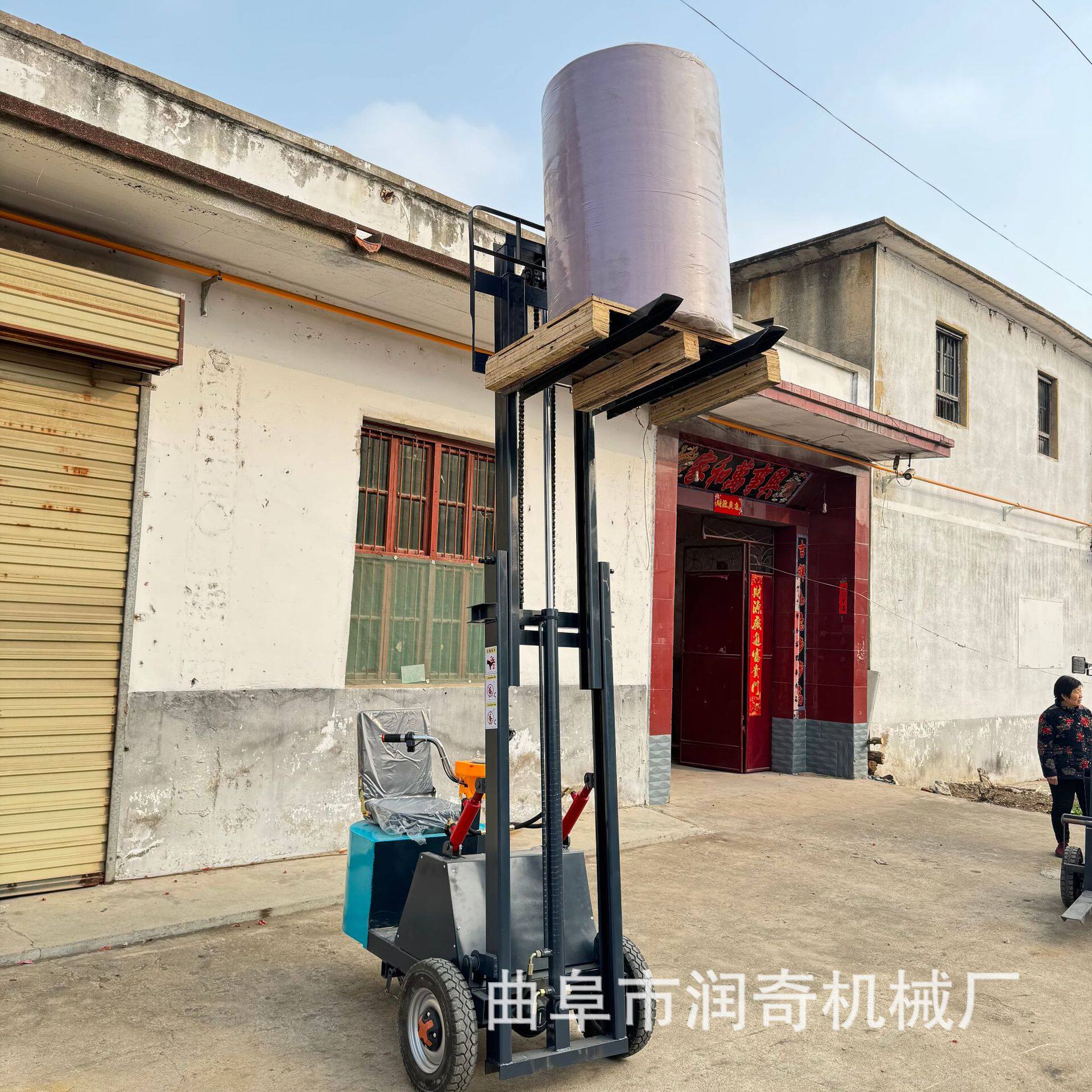 锂电小型电动叉车半全电动堆高车窄通道仓库车间省力搬运设备