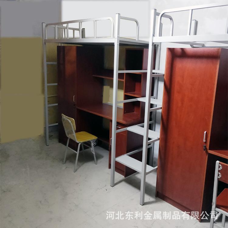 上下床带桌交错带书桌组合高低子母床上下铺床双层成人床省空间