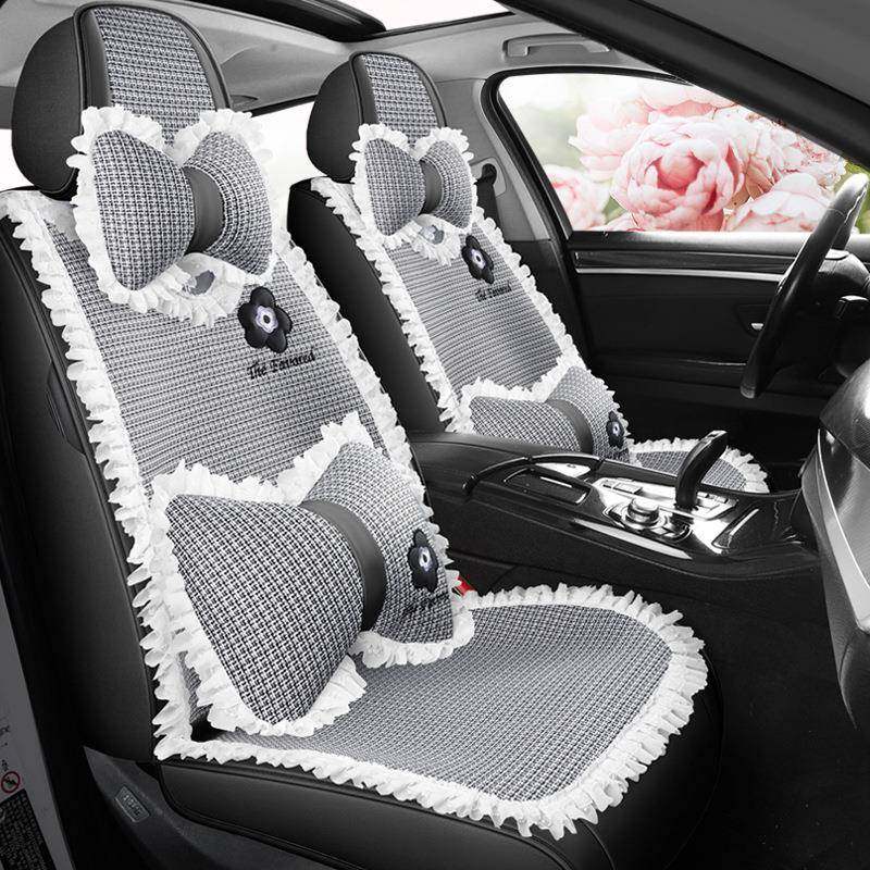 汽车坐垫四季通用座椅套全包围粉色蕾丝座垫皮纤麻布艺女专用座套,机械设备,其他机械设备,淘宝优惠券,粉丝福利购,淘宝优惠卷