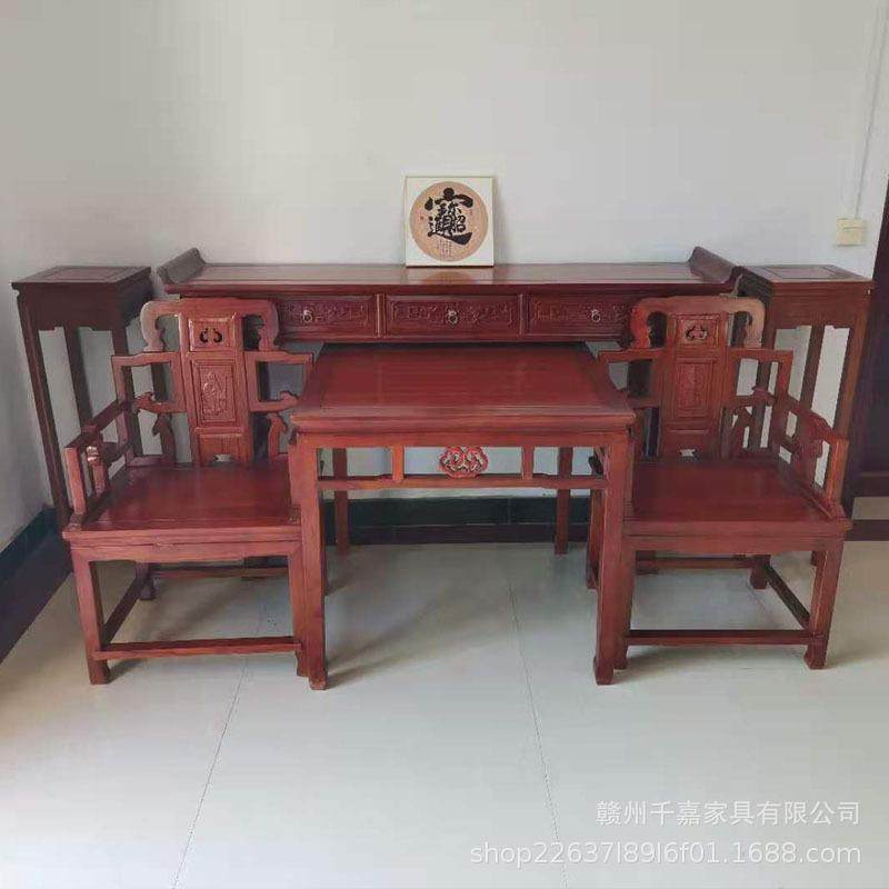 客厅中堂六件套仿古中堂四件套雕花供桌中式榆木佛台古典案桌,农机/农具/农膜,其它农用工具,淘宝优惠券,粉丝福利购,淘宝优惠卷