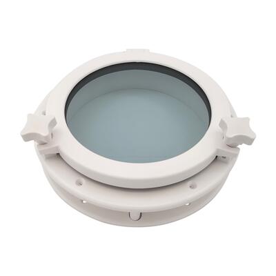 白色/黑色215MM/265MM窗船用圆形舷窗天窗游艇用房车船舶游艇窗户